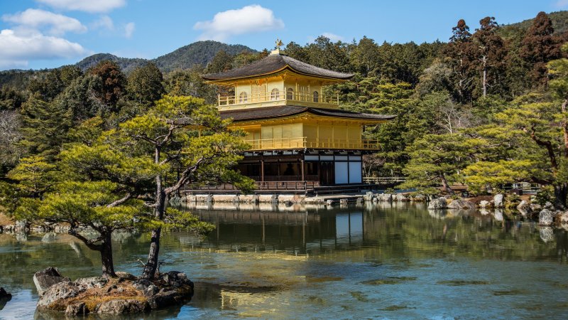Kinkaku Ji Temple In Kyoto