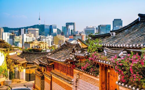 Bukchon Hanok Village Seoul South Korea