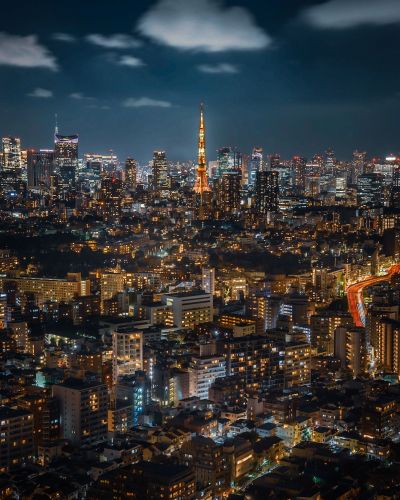 Tokyo Night Skyline