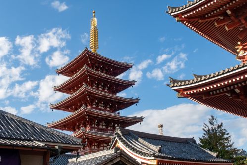 Pagoda Senso-ji Buddhist Temple Tokyo Asakusa Half-day Tour