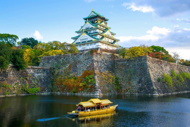 Boat Ride Around Osaka Castle