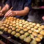 Takoyaki Street Food Being Prepared