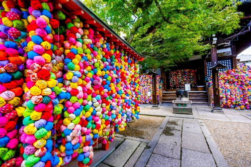 Yasaka Konshin-do Temple Colorful Ball