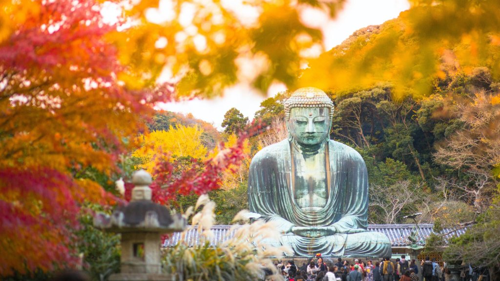 kamakura giant buddha japan 