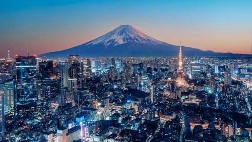 Tokyo City Views During Sunset